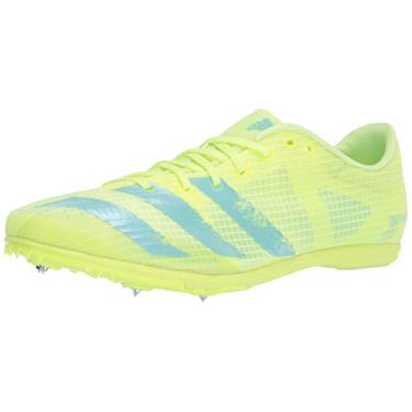 Imagem de adidas Tênis de corrida feminino Distancestar W com espinhos, Amarelo de alta resolução/transparente água/preto, 11.5