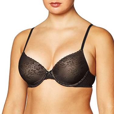 Imagem de Maidenform Sutiã de renda Comfort Devotion, sutiã de cobertura total suave para conforto diário, sutiã de renda confortável, Combo de renda preta/corpo bege, 38B