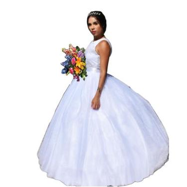Imagem de Vestido De Noiva Modelo Princesa Saia Com 6 Metros - Partylight Atelie