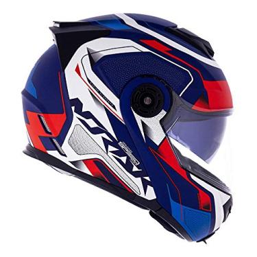 Imagem de CAPACETE NORISK ROUTE FF345 SPEEDMAX AZUL FOSCO/BRANCO 60/L