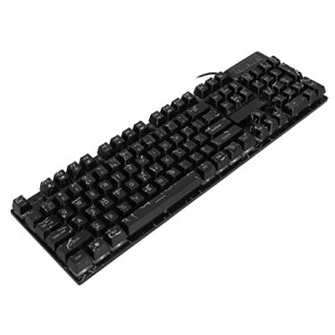 Imagem de Teclado Mecânico, Teclado Suspenso por Toque Confortável Teclado para Jogos com Fio Resistente ao Desgaste para Jogos para Computador