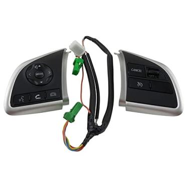 Imagem de DYBANP Interruptor de cruzeiro de carro, para Mitsubishi Eclipse Cross 2016-2018 / Xpander 2016-2018 / L200 2015, botão de controle remoto botões de controle de cruzeiro de volante