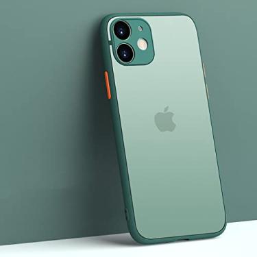 Imagem de Capa de telefone de silicone com suporte de cor sólida para iPhone 13 11 12 Pro Max 7 8 Plus X XS XR SE 2020 Capa de telefone bonita resistente a choques, verde escuro, para iPhone 7Plus/8Plus