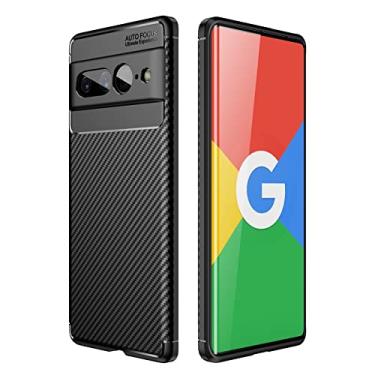 Imagem de YUNCHAO Caixa de telefone Para o Google Pixel 7 Pro Carbon Fiber Texture TPU TPU Case capa para celular