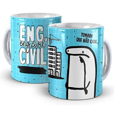 Imagem de Caneca Cêramica Engenheiro Civil - Profissões