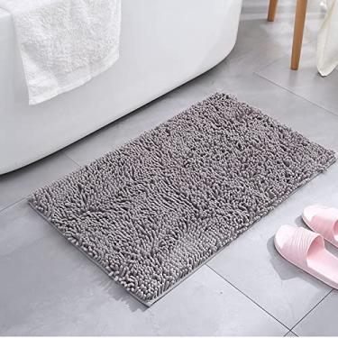 Imagem de SHENGANG Tapete de banho para quarto de cozinha tapete para sala de estar piso antiderrapante porta almofada absorvente, 6,40x60cm