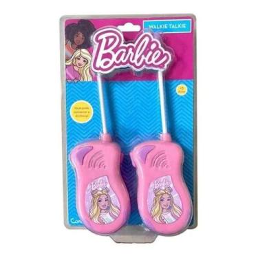 Imagem de Brinquedo Infantil Walkie Talkie Barbie Rosa Candide