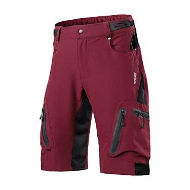 Imagem de Tingpai Calças largas Calças de ciclismo pa ciclismo Respirável calções espo vos soltos ao ar livre Roupa de corrida casual pa ciclismo com bolsos com zíper