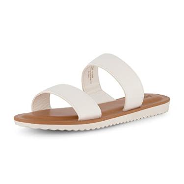 Imagem de Sandália feminina Cushion Vera + palmilhas de espuma viscoelástica e larguras disponíveis, Branco, 9