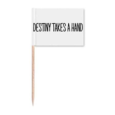 Imagem de Destiny Takes A Hand Art Deco, presente moderno, palito, bandeiras, marcador, decoração de festa