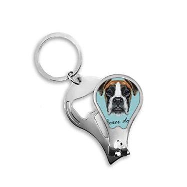 Imagem de Lop-eard Boxer Cachorro Animal Cortador de Unhas Abridor Chaveiro Tesoura