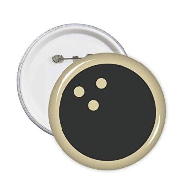 Imagem de Boliche esportivo simples padrão geométrico pinos crachá botão decoração acessório 5 peças