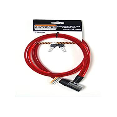 Imagem de Cadeado Moto Cabo Chave 1Mx16Mm Starfer