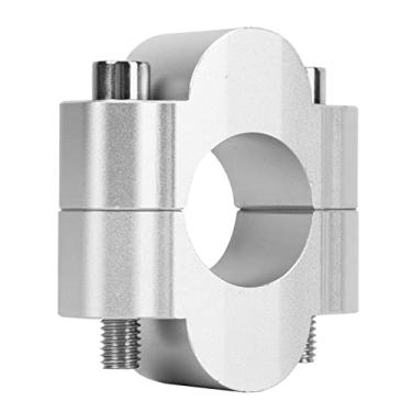 Imagem de Braçadeira de Montagem Barra do Punho, Braçadeira do Elevador Barra do Punho Motocicleta, Resistente à Ferrugem, Fácil Instalação, Diâmetro de 28 Mm, Elevação de 52 Mm para (Prata)