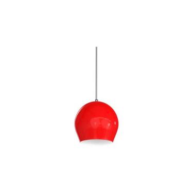 Imagem de Pendente Ball Vermelho E Branco 10,5cm Inove