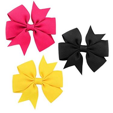 Imagem de 3un Laço Para Cabelo Infantil Adulto Com Jacaré