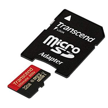 Imagem de Transcend Cartão de memória microSDHC Classe 10 UHS-I de 32 GB com adaptador de 90 MB/S (TS32GUSDHC10U1)