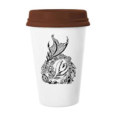 Imagem de China Dragon Line Pintura tradicional caneca de café copo de cerâmica copo de cerâmica