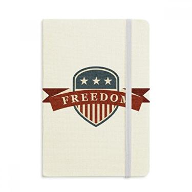 Imagem de Caderno de anotações clássico Star And Stripes Shield America City oficial de tecido capa dura