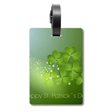 Imagem de Four Leaf Star Ireland St.Patrick's Day Mala etiqueta de bagagem para cartão pendurado Scutcheon