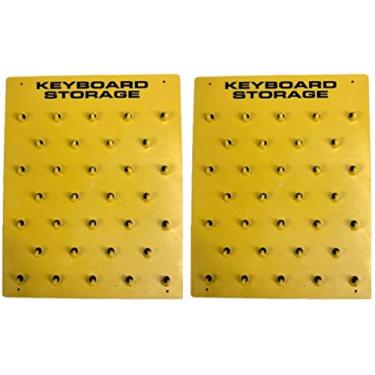 Imagem de Dois teclados econômicos para revendedor de carros com 32 chaves na placa de gancho