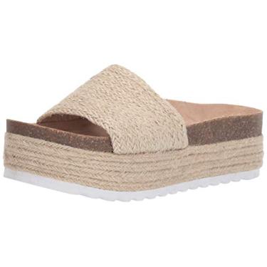 Imagem de Dirty Laundry Sandália feminina palmeira espadrille Wedge, Juta natural, 35