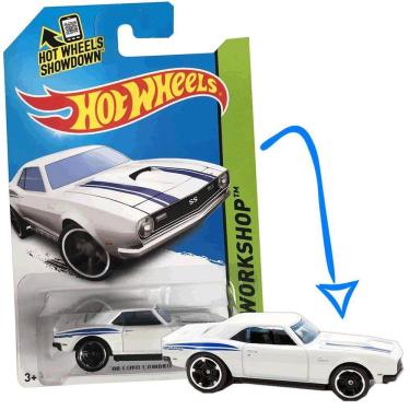 Imagem de HOT WHEELS Camaro Copo 68 Chevrolet Branco Mattel BFF03