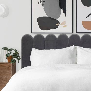 Imagem de KIT 8 Placas Cabeceira Nuvem Estofada Para Cama Queen - Módulo 20cm x 60cm