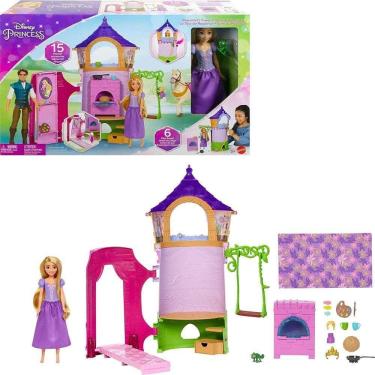 Imagem de Disney Princesa Torre Da Rapunzel Com Boneca - Mattel Hlw30