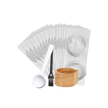 Imagem de GYNSCO Kit reutilizável de refil Vertuo Pod – Suporte de cápsulas Vertuo, colher, escova, 30 tampas de alumínio premium para cápsulas VertuoLine (cápsulas Vertuo vazias não incluídas)