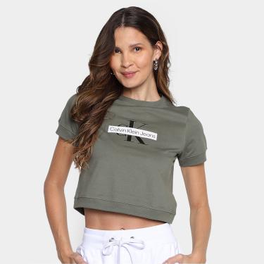 Imagem de Camiseta Cropped Calvin Klein Reissue Gel Feminina-Feminino