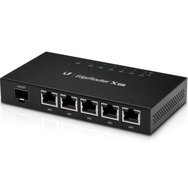 Imagem de Roteador Ubiquiti ER-X-SFP EdgeRouter 5 Portas Gigabit PoE RJ45 C/ 1P SFP PoE