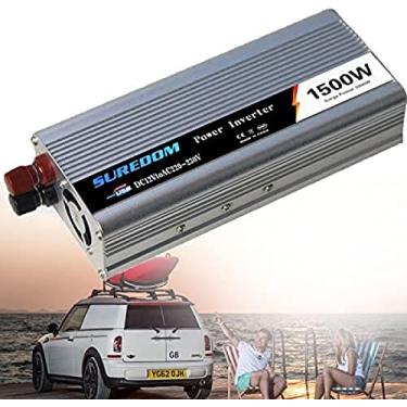 Imagem de Inversor de energia dc 12v para 220v ac conversor display 2a usb adaptador de carregador de carro para telefones rv tablets pc laptops, 1500w,24v