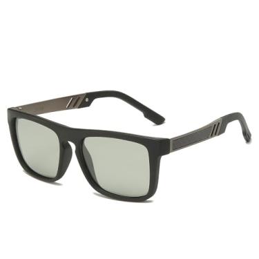 Imagem de 2024 quadrado flexível polarizado óculos de sol feminino homem pesca condução fotocromático óculos de sol uv óculos de visão noturna, fotocromático