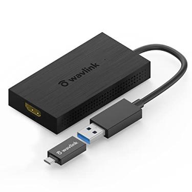 Imagem de Wavlink adaptador de vídeo universal USB 3.0 para HDMI 4K UHD, suporta até 6 monitores de monitor, adaptador externo de placa de vídeo 3840 x 2160 suporta Windows e Chrome