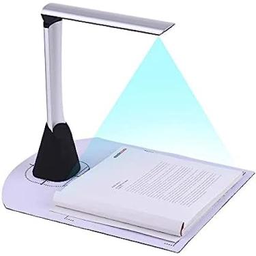 Imagem de A4 5 mega-pixel hd documento câmera scanner de documentos ocr a4 livro scanner apresentador de alta definição para a biblioteca de escritório escolar