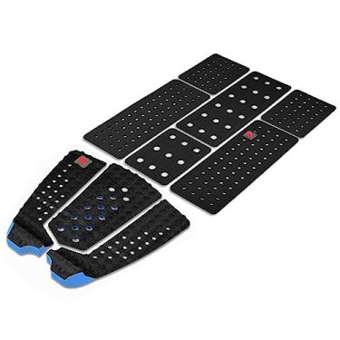 Imagem de Abahub 9 peças de almofadas de tração de prancha de surf de EVA com Kicker para skimboards, pranchas de surf, prancha de funboard, prancha de peixe, preto