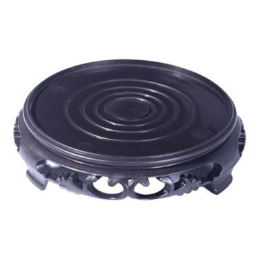 Imagem de Fenteer Base para vaso de flores Planta Suporte para escultura Suporte para aquário para corredor