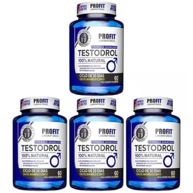 Imagem de 4x T E S T O D R O L P R O F I T Original Pote 60 Tabletes - ProfitLabs