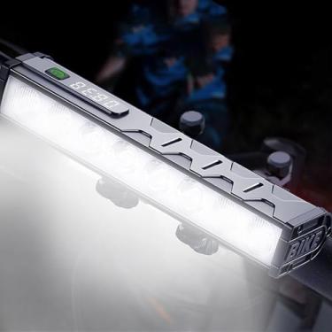 Imagem de Luzes de bicicleta, 8 luzes LED de 3000 lúmens para bicicleta com 4 modos, luz de bicicleta recarregável por USB de 10000 mAh, farol de bicicleta com visor digital de energia, luzes de farol amplo