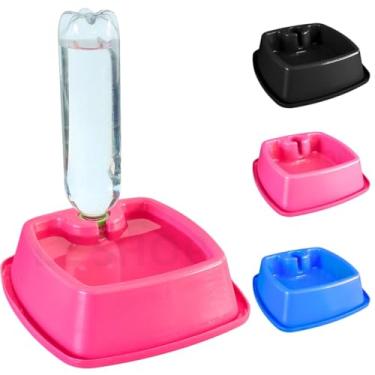 Imagem de Menplast Bebedouro Automático Garrafa PET Cachorro Gato 450ml 900ml (Rosa, 450ml)