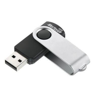 Imagem de Pen Drive 16Gb Twist2 Preto/Prata Pd588 - Multilaser