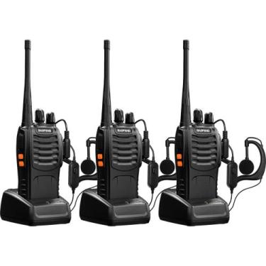 Imagem de Kit 10 Rádios Comunicador Fone Walktalk Baofeng 777 - Balfeng