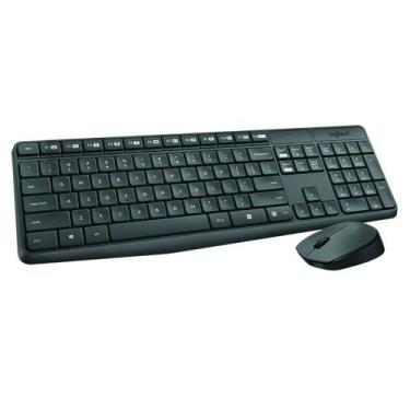 Imagem de Kit TECLADO/MOUSE Wireless - Logitech MK235