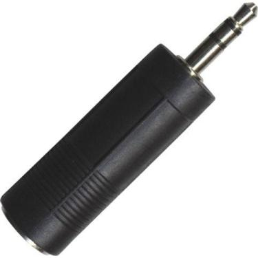Imagem de Adaptador  J10 P10 Fêmea x P2 Macho Stereo Macho - OEM