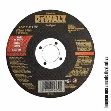 Imagem de Disco de corte  4.1/2x1/8x7/8 dw44530 - DEWALT