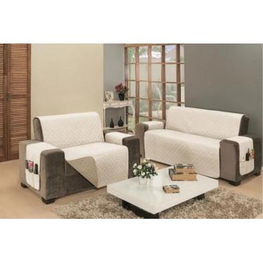 Imagem de Capa protetor de sofa retratil 2/3 lugares king dupla face - RIOS ENXO