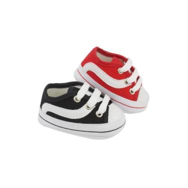 Imagem de Kit Com 2 Pares Sapatinho De Bebê Recém Nascido Direto Da Fabrica - DR