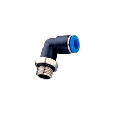 Imagem de Conexão Rápida Cotovelo Macho 06 Mm X 1/8 Bsp - Brasil Eletropneumátic