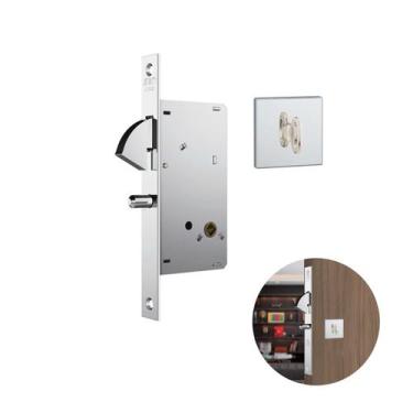 Imagem de Fechadura Em Inox Para Porta de Correr de Banheiro 950 Wc Stam, 950 WC